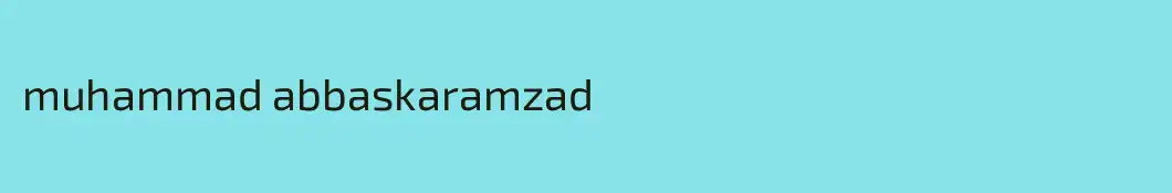 muhammad abbaskaramzad